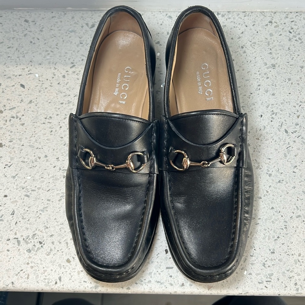Gucci Horsebit Black Loafers.